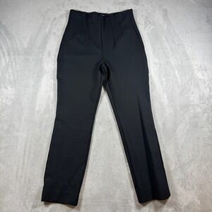 Banana Republic Ponte Knit Ski Pant Womens M Black High Rise Stretch Work Pants
